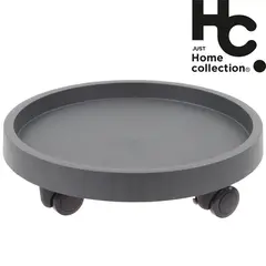 JUST HOME COLLECTION - Portamacetero con ruedas 40cm, color gris