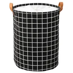 JUST HOME COLLECTION - Cesto para Ropa 40x50x40 cm Negro