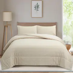 JUST HOME COLLECTION - Plumón 2 plazas Jacquard Beige