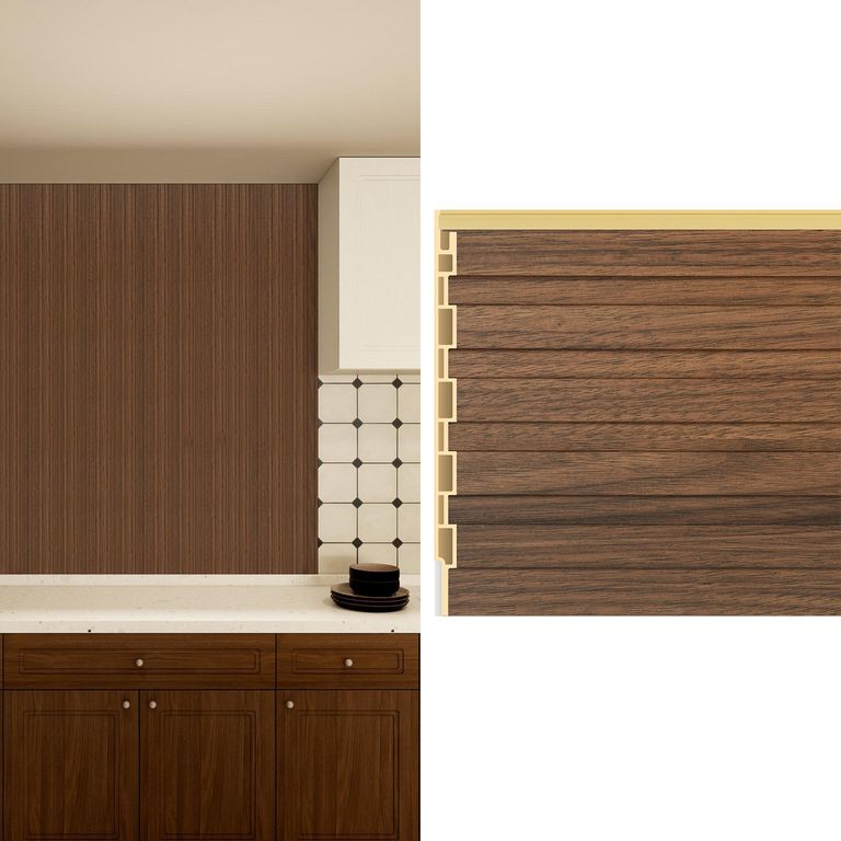 Wall Panel Wpc Slim 16x240 cm Café Oscuro 0.39 m2