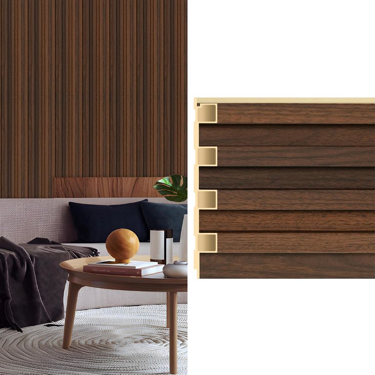 Wall Panel Wpc 16x240 cm Café Oscuro 0.39 m2