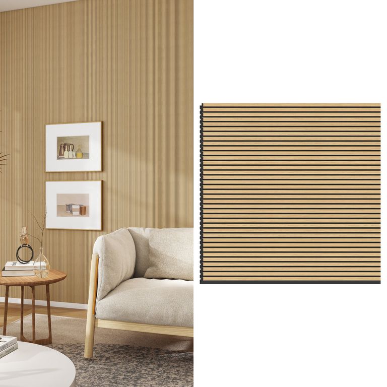 Wall Panel Micro 30x240 cm Café Claro 0.72 m2