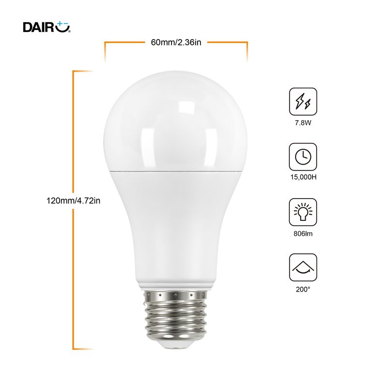 Ampolleta Led Con Sensor 7.8 W E27 806 lm Luz Fría