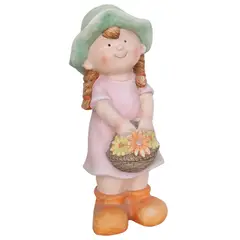 JUST HOME COLLECTION - Figura de Niña Moderna Multicolor 41.5x16.5 cm