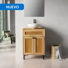 SENSI DACQUA - Mueble con Lavamanos Etna Madera 60x82.5x46 cm