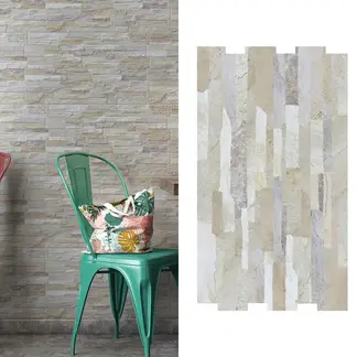 HOLZTEK - Fachaleta 31x54 cm Topazio Mix Gris 1.51 m2