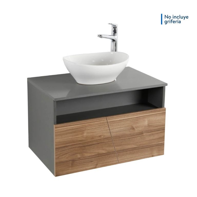 Mueble de Baño con Cubierta en Piedra Stone 69x43.5x44.8 cm