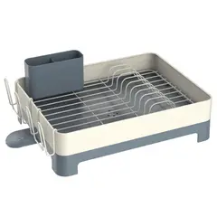 JUST HOME COLLECTION - Secaplatos 51x32x24,6 cm acero/gris