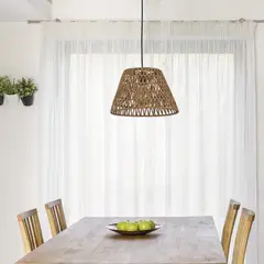 JUST HOME COLLECTION - Lámpara Colgante Metal Negro 35.5 cm