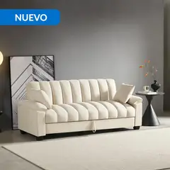 JUST HOME COLLECTION - Sofá cama Girodano Blanco 189x82x81 cm