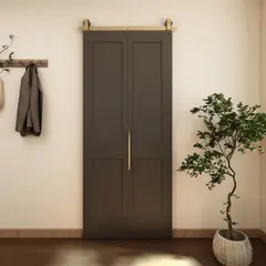 undefined - Puerta Corredera 101x228 cm Negra