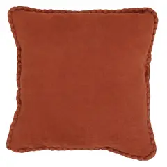 JUST HOME COLLECTION - Set de 2 Cojines 40x40 cm Terracota