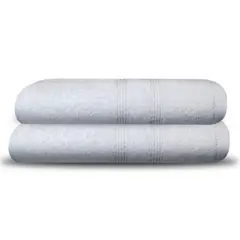 JUST HOME COLLECTION - Set 2 Toallas Cuerpo 70x140 cm Blanco