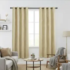 JUST HOME COLLECTION - Cortina 2 Paños 140x220 cm Beige
