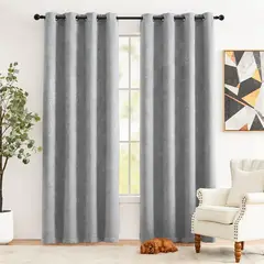 undefined - Cortina 2 Paños 140x220 cm Gris
