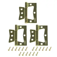 FIXSER - Pack 3 Unidades Bisagra 3X3'' Bronce