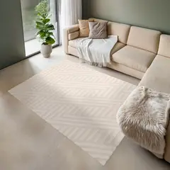 JUST HOME COLLECTION - Bajada Cocoon 60x115 cm Polipropileno Blanco