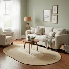 JUST HOME COLLECTION - Alfombra Treccia 120x170 cm Yute Natural