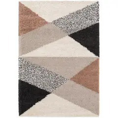 JUST HOME COLLECTION - Alfombra Gipsy 160x230 cm Negro, beige, gris
