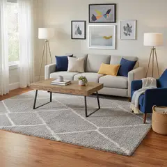 JUST HOME COLLECTION - Alfombra Sherpa 160x230 cm Polipropileno Gris