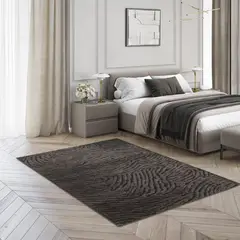 JUST HOME COLLECTION - Alfombra Living Isola 140x200 cm Negro