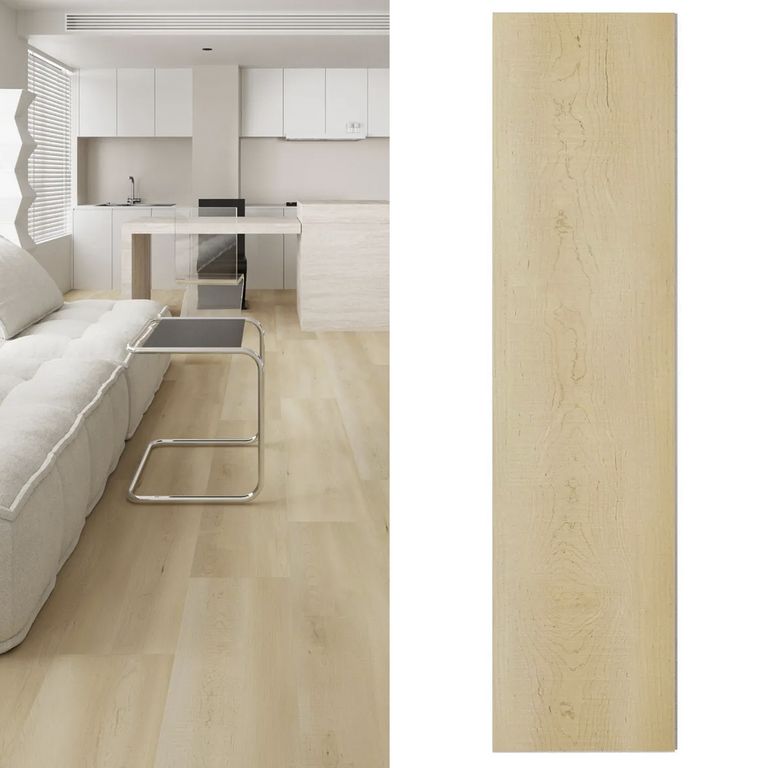 Piso Vinílico 4 mm 30.5x122 cm Maple Café Claro 2.6 m2