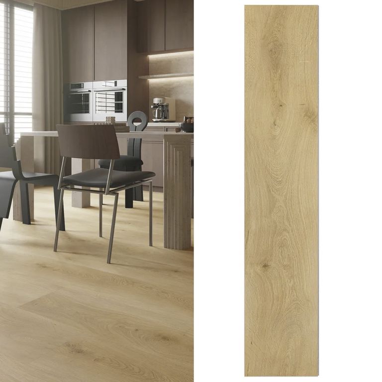 Piso Vinílico 5 mm 30.5x152 cm Oak Xl Café Claro 2.32 m2