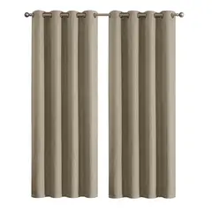 JUST HOME COLLECTION - Set 2 Paños Cortina Tela Lucca 140x250 cm