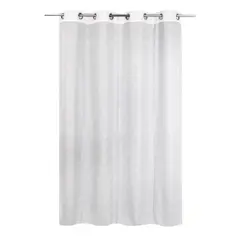 JUST HOME COLLECTION - Cortina Velo Jacquard Diseño 140x220 cm Blanco Argolla