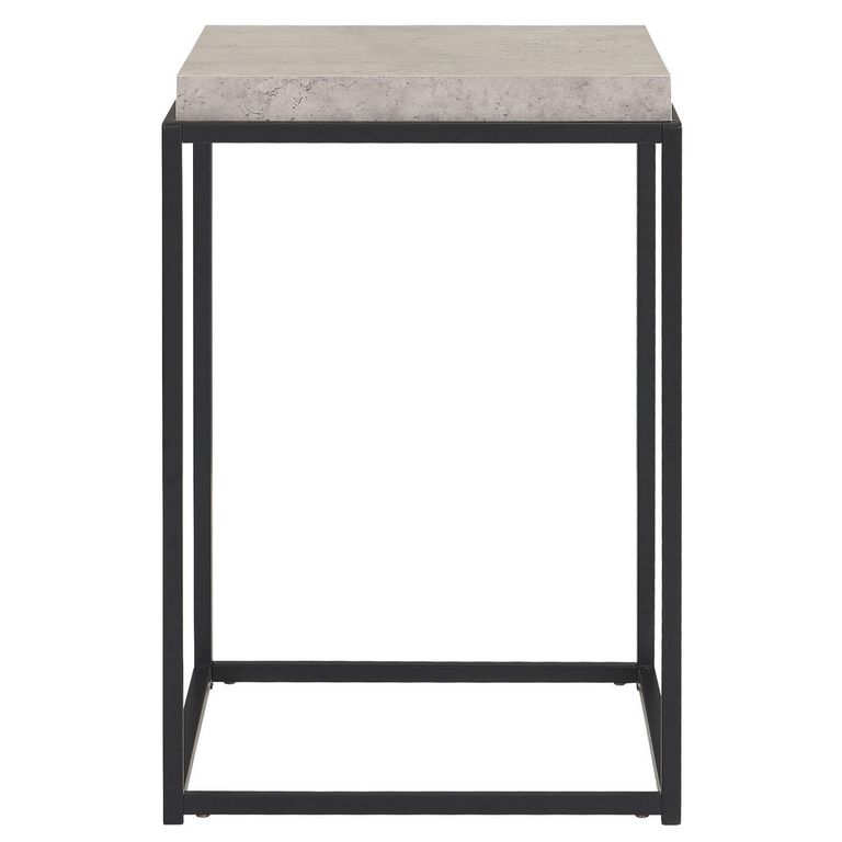 Mesita Talara Mármol, Negro 41x41x61 cm