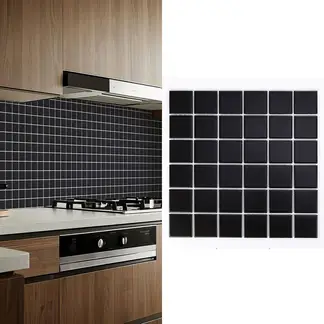 HOLZTEK - Mosaico Malla Wall Ngr Mt 30,6X30,6 0,09M2