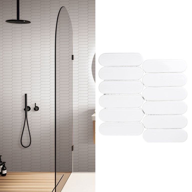 Mosaico Malla Oval Xl Blanco 29X27,6 0,08M2