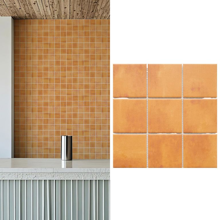 Mosaico Malla Square Cotto 30X30 0,09M2