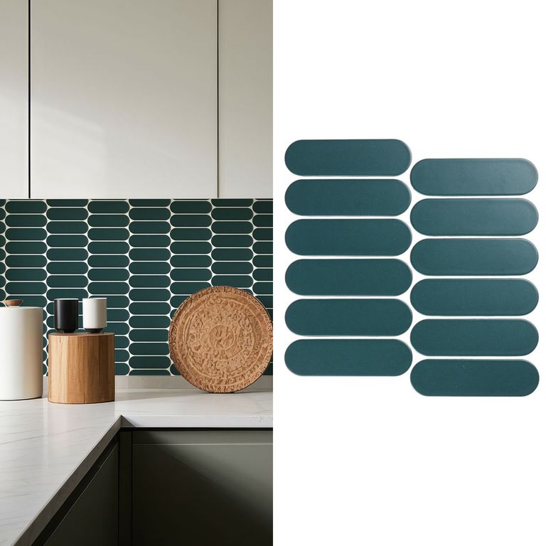 Mosaico Malla Oval Xl Verde 29X27,6 0,08M2