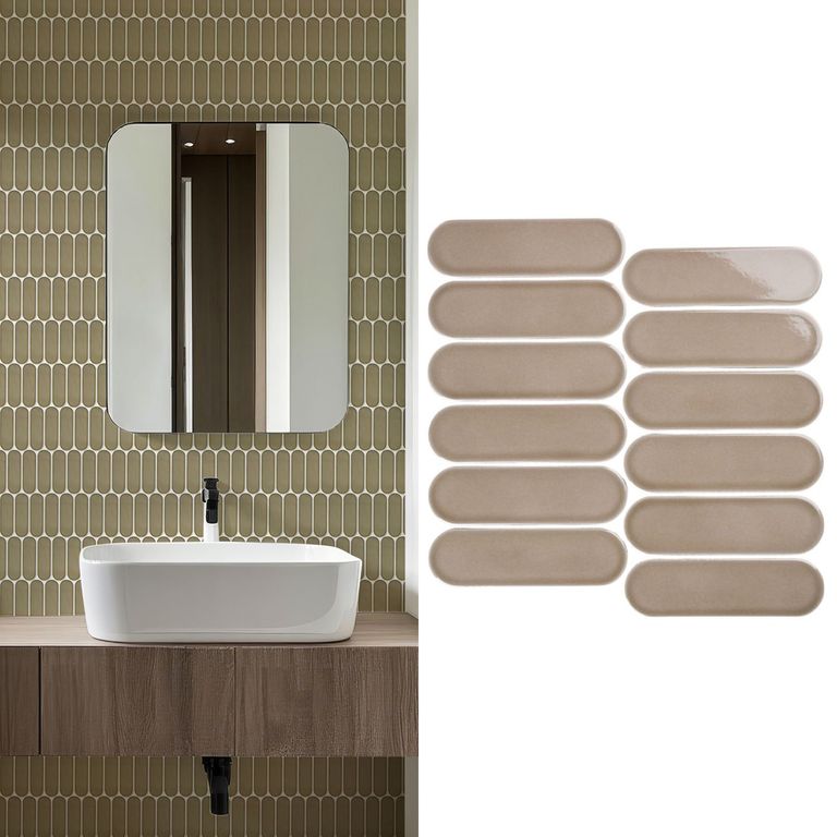 Mosaico Malla Oval Xl Taupe 29X27,6 0,08M2
