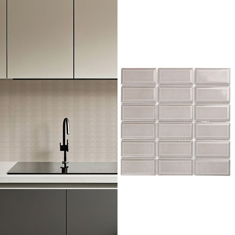 Mosaico Malla Brick Bis Beige 29,5X29 0,08M2