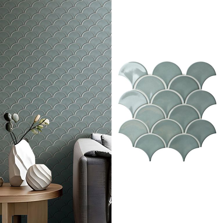 Mosaico Malla Esc Lt Verde 25,9X27,3 0,07M2
