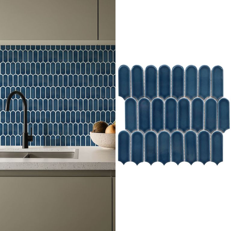 Mosaico Malla Pluma Azul 28X29,6 0,08M2