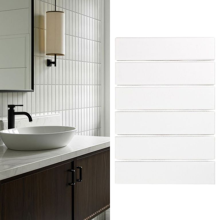 Mosaico Malla Brick Blanco Mt 19,9X29 0,06M2