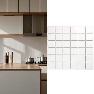 HOLZTEK - Mosaico Malla Wall Blanco 30,6X30,6 0,09M2