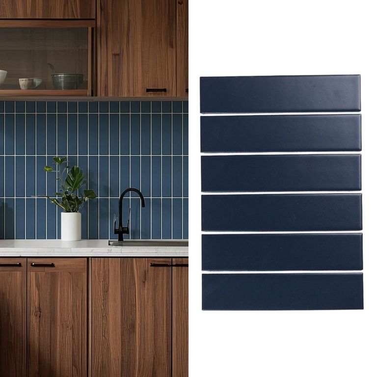 Mosaico Malla Brick Azul Mt 19,9X29 0,06M2