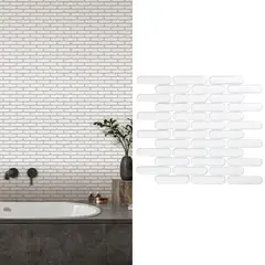 HOLZTEK - Malla Oval Blanco 30X30 0,09M2