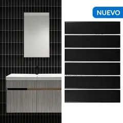 HOLZTEK - Malla Brick Negro Mt 19,9X29 0,06M2