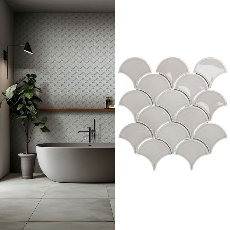 Mosaico Malla Escam Gris 25,9X27,3 0,07M2