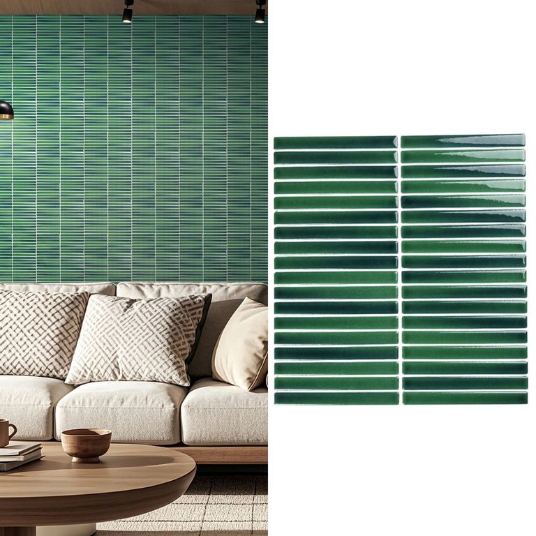 Mosaico Malla Lines Verde 29,8X31,4 cm 0,09M2