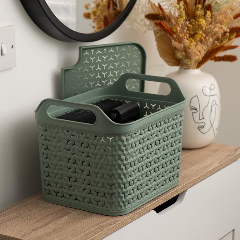 Canasta 23.5x23x30.5 cm 12 l Verde