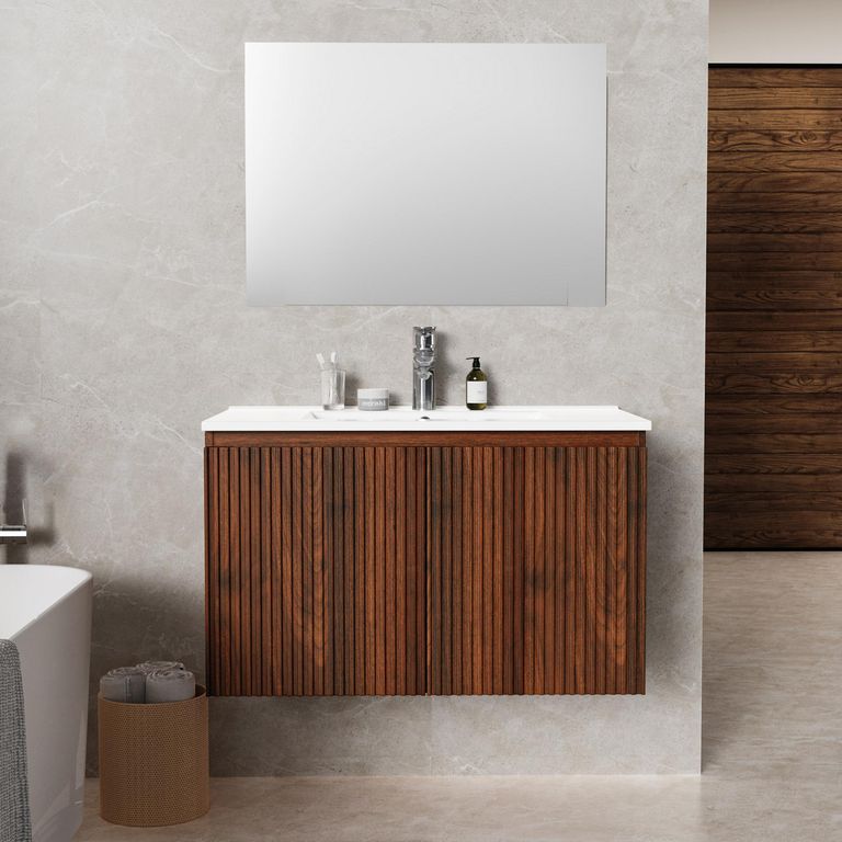 Mueble Baño Lagos Café 60x46x50 cm