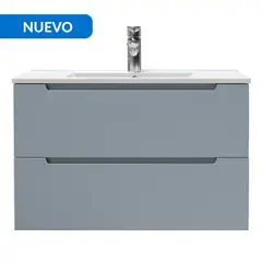 SENSI DACQUA - Mueble Baño FINLANDIA Azul piedra 80x52x46 cm