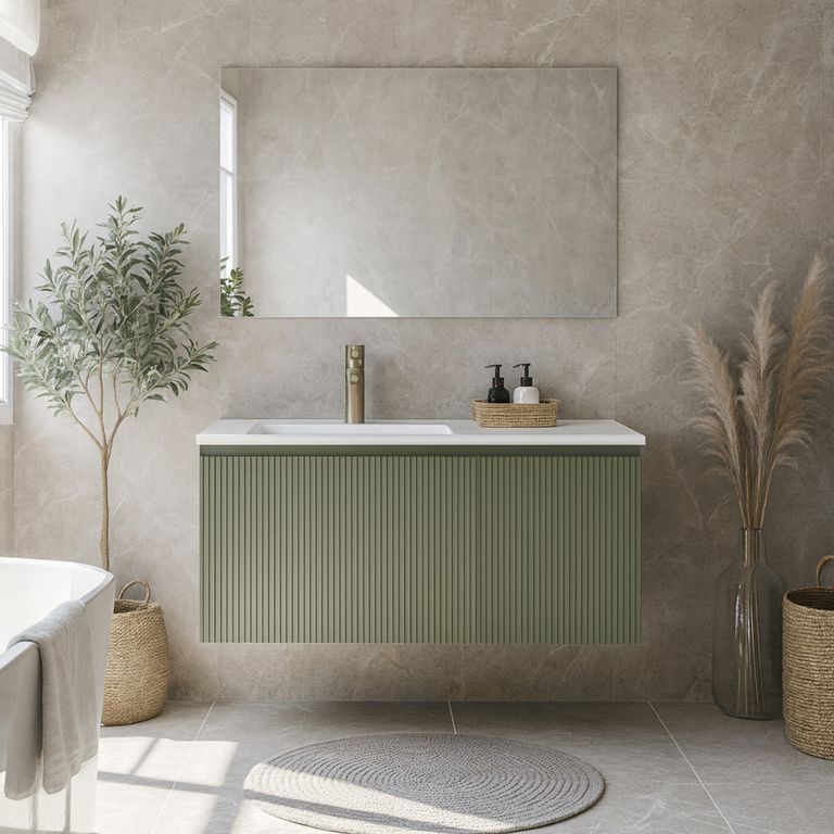 Mueble Baño CALI Verde 90x42x46 cm