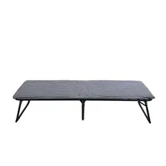 JUST HOME COLLECTION - Catre plegable Colchone Especial Negro, Blanco